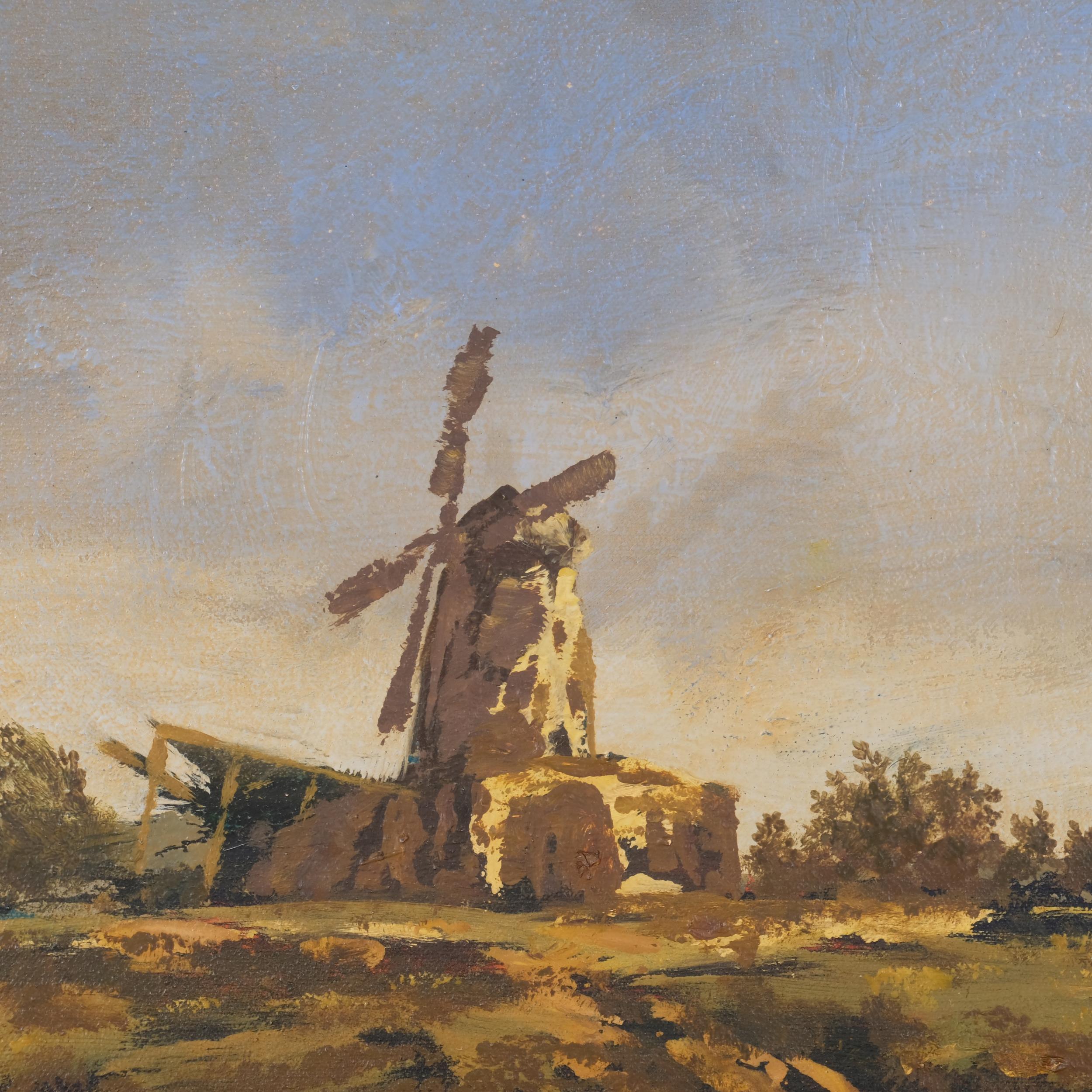 Alan Rankle, landscape study after Henry Bright, oil on canvas laid on board, signed and dated - Image 2 of 4