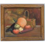 Albertina Vidone, still life, oil on board, signed, 40cm x 50cm, framed Good condition