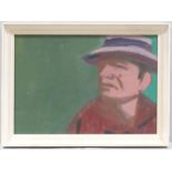 Portrait of a man, mid-20th century oil on board, unsigned, 42cm x 60cm, framed Good condition, a