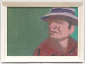 Portrait of a man, mid-20th century oil on board, unsigned, 42cm x 60cm, framed Good condition, a