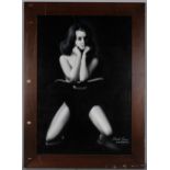 Portrait of Christine Keeler, contemporary oil on board, inscribed Studio Psaier Los Angeles, 92cm x