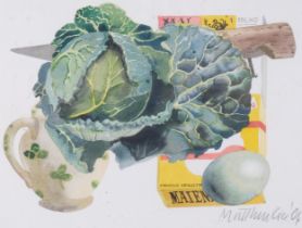 Matthew Rice, kitchen still life, watercolour, signed and dated '04, sheet 24cm x 32cm, framed