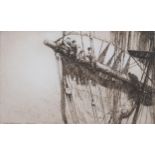 Arthur Briscoe (1920 - 1997), bending the foresale, etching, signed in ink, no. 53/75, plate 17cm