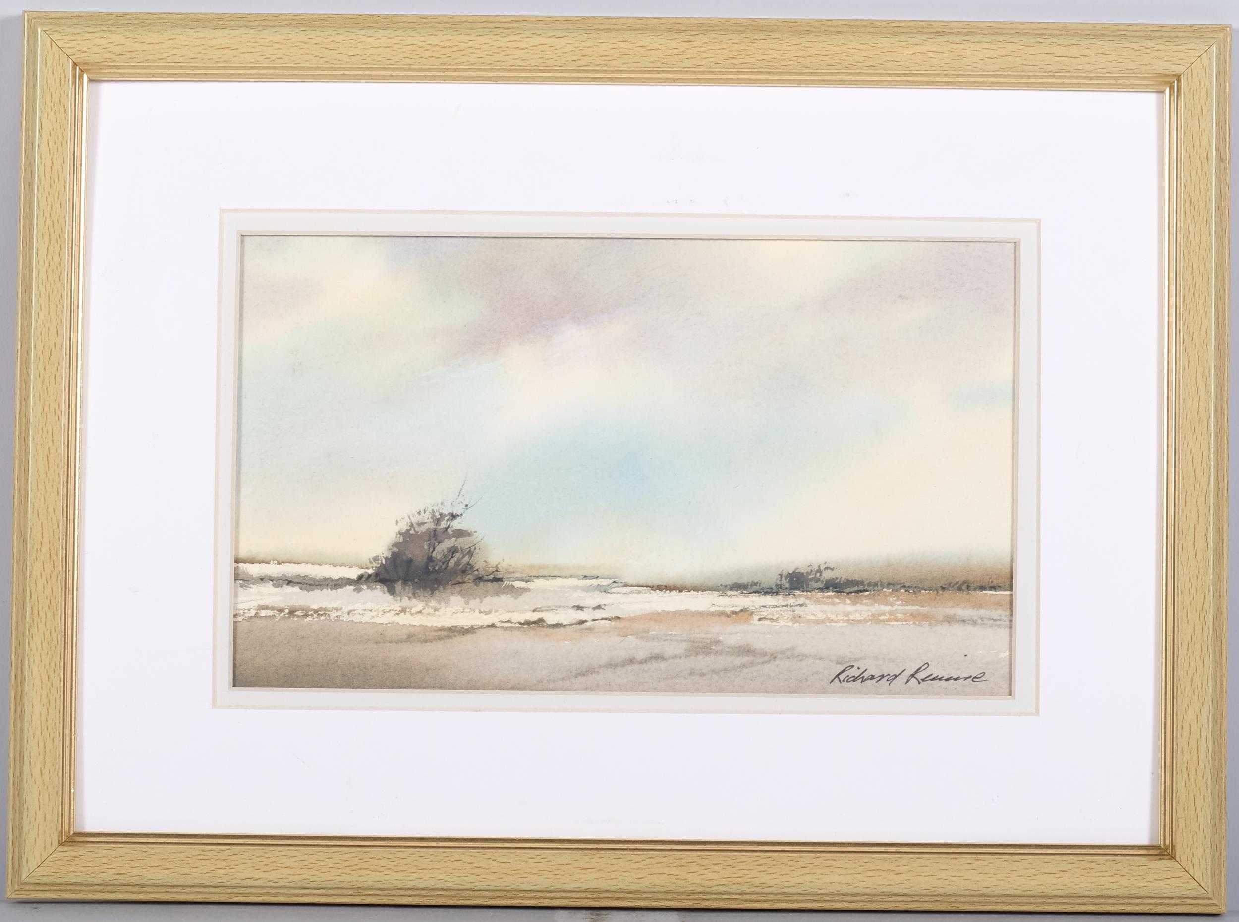 Richard Rennie (1932), watercolour on paper, Landscape with Clouds, signed lower right, 14cm x 24cm, - Image 2 of 4