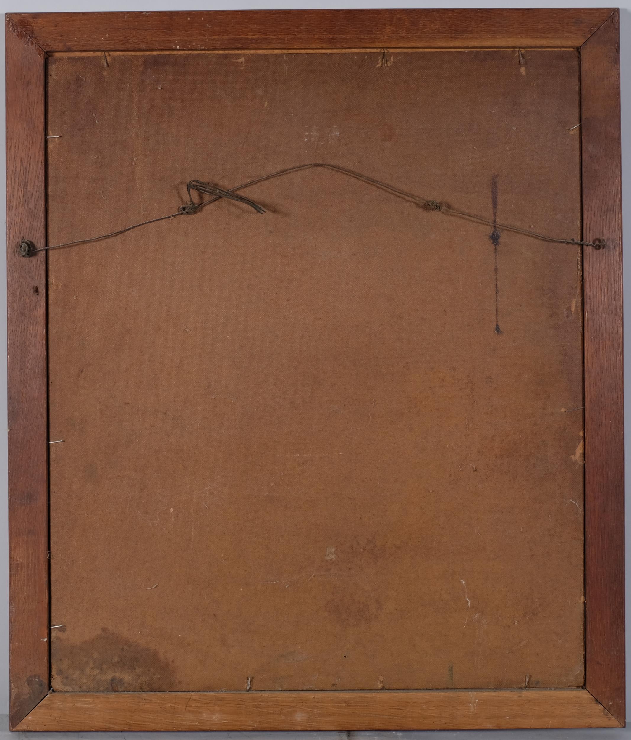 Leonard Richmond (1889 - 1965), Continental canal scene, oil on board, signed, 61cm x 51cm, framed - Bild 4 aus 4
