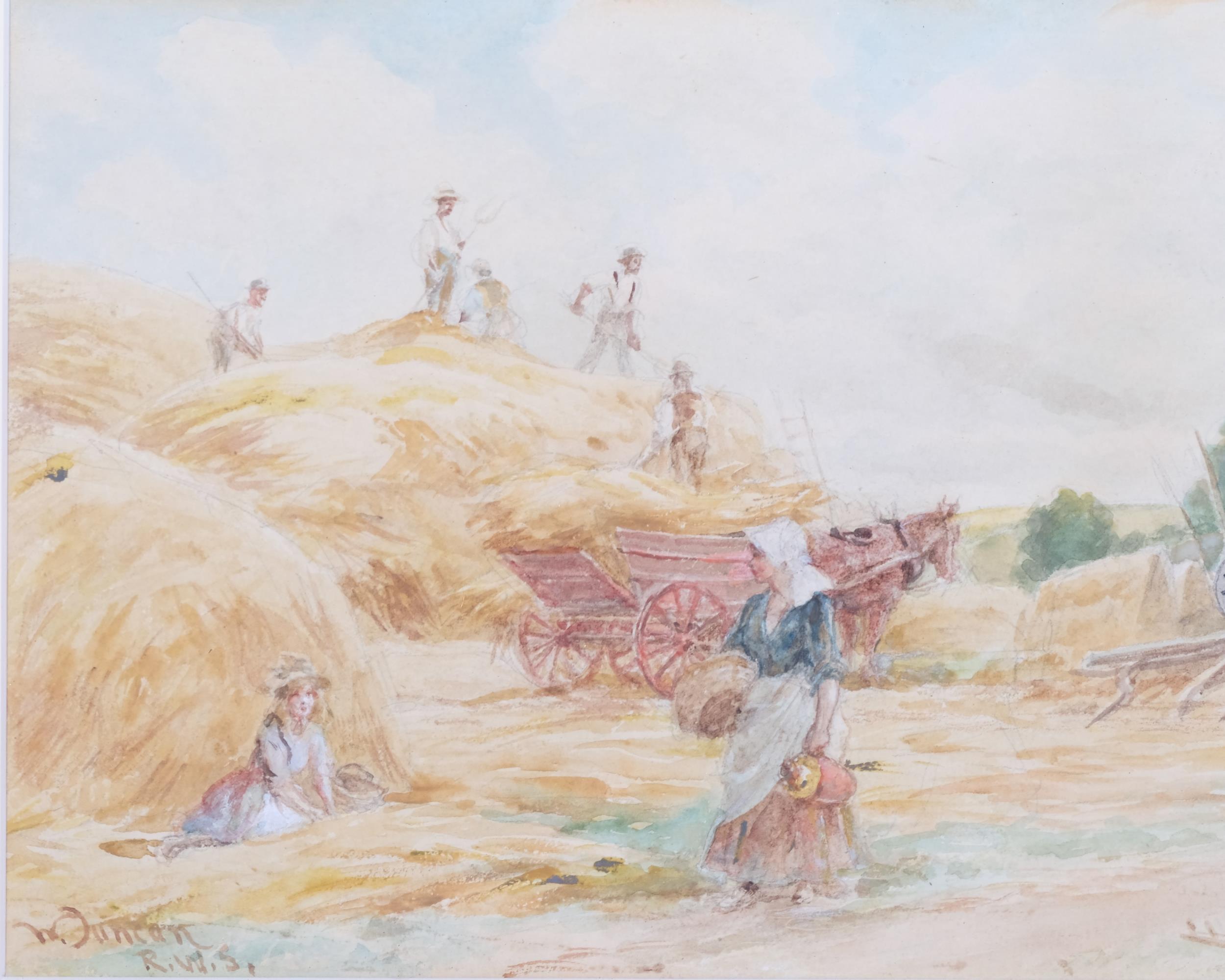 Walter Duncan, 3 rural scenes, watercolours, all signed, 18cm x 27cm, framed (3) - Bild 4 aus 4