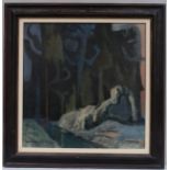John Melville (1902 - 1986), The Lost River, oil on canvas, signed and dated 1961, 78cm x 76cm,