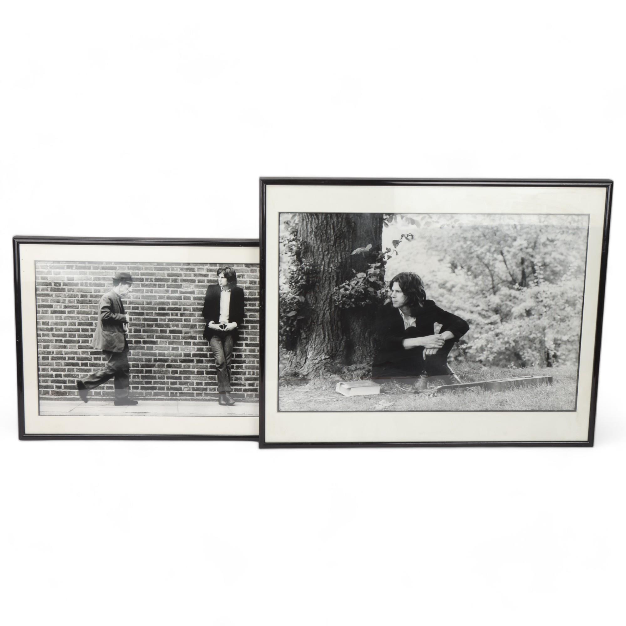 KEITH MORRIS (1938-2005), 2 photographic prints of Nick Drake, originally taken late 1960s'/70s',