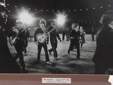 2 photographic prints of The Beatles, largest image 42 x 32cm, both framed Good condition - Image 2 of 3
