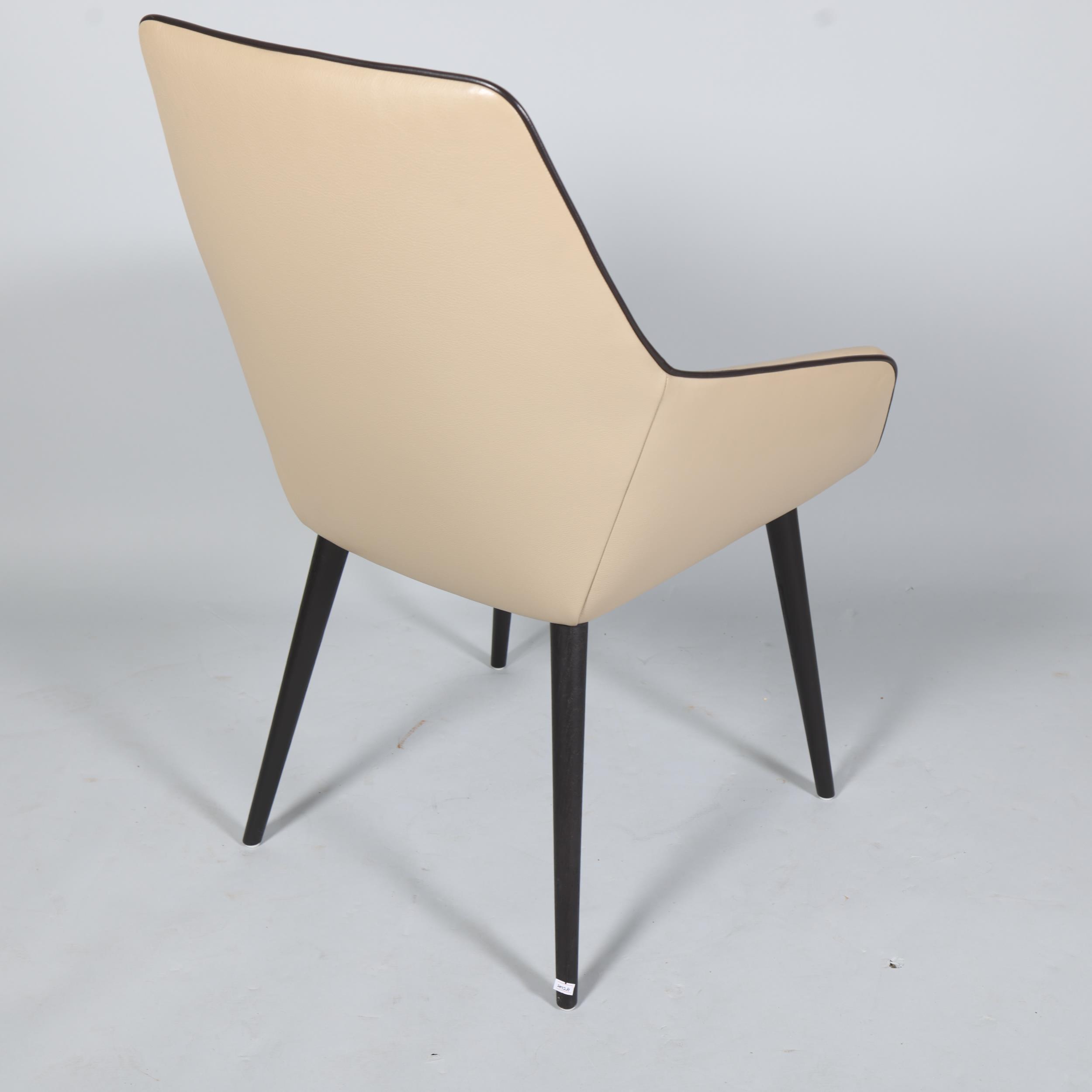 Jehs and Laub, a contemporary design Ray Soft armchair in fine leather by Brunner, Germany, with - Image 3 of 3