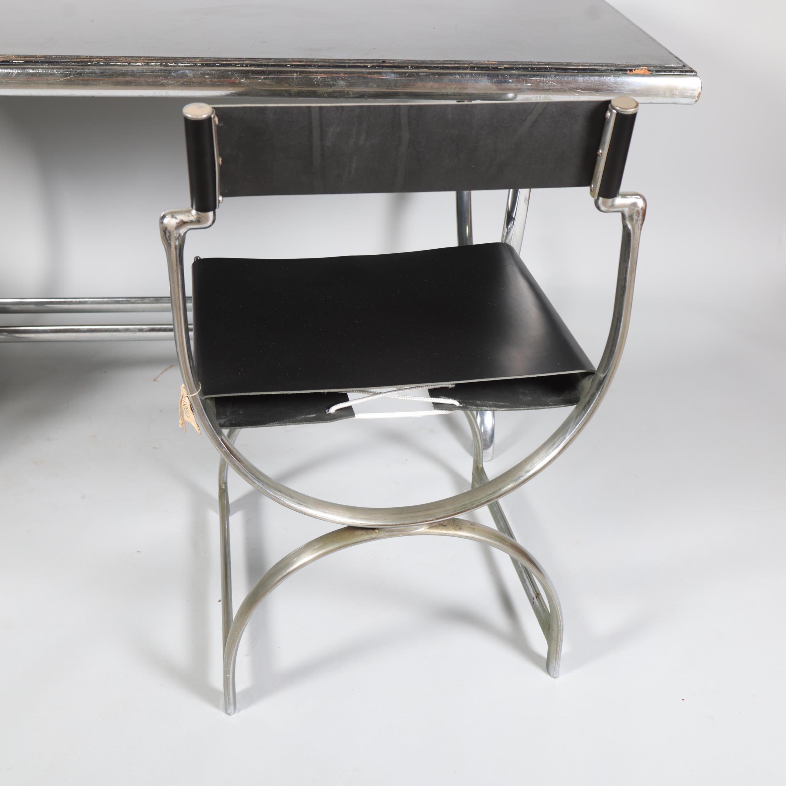 AMBROSE HEAL, a rare Heal’s, 1930s Art Deco or modernist dining suite comprising table, 2 - Image 4 of 10