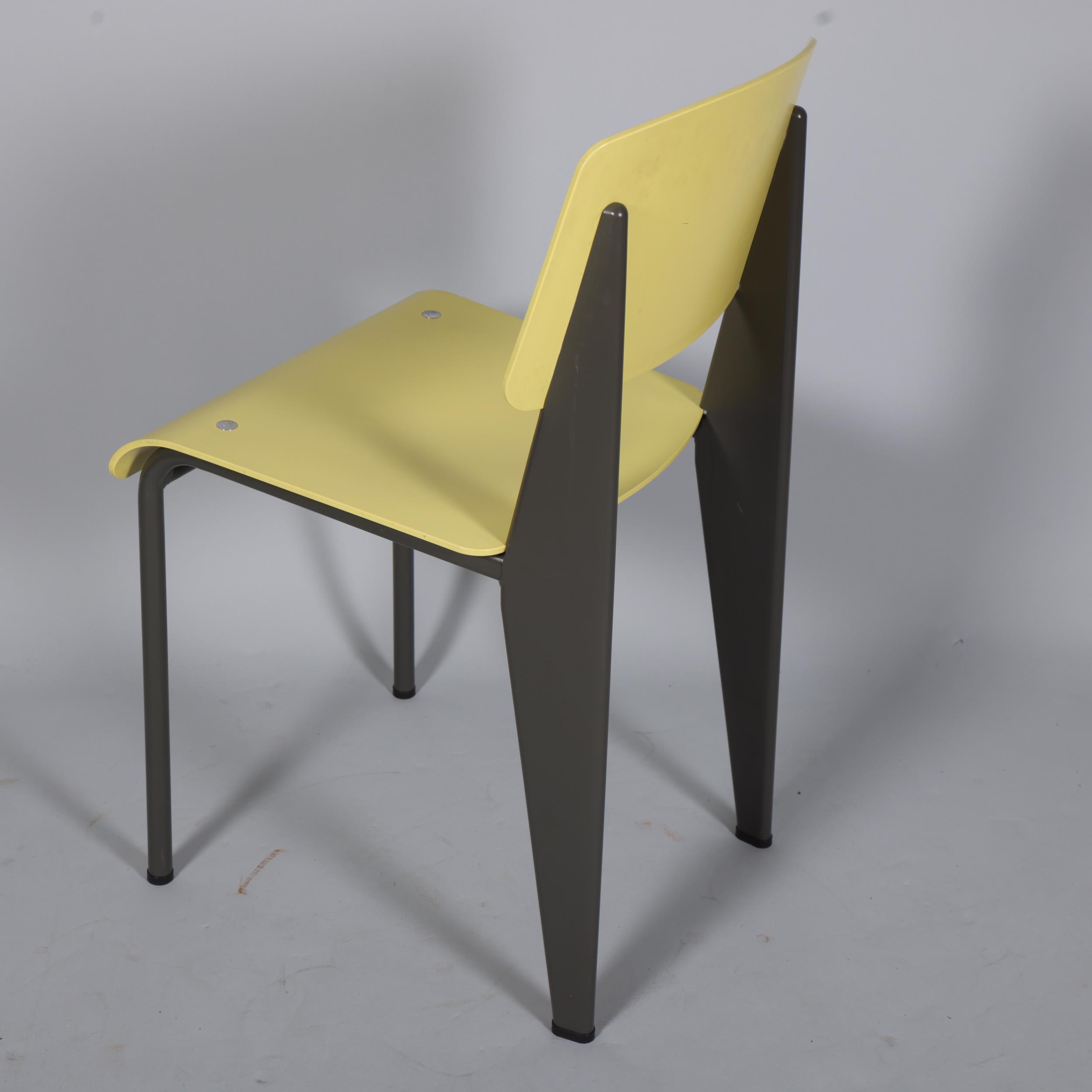 JEAN PROUVE - A Vitra Standard SP chair, citron seat on basalt grey base, with maker's labels and - Image 2 of 3