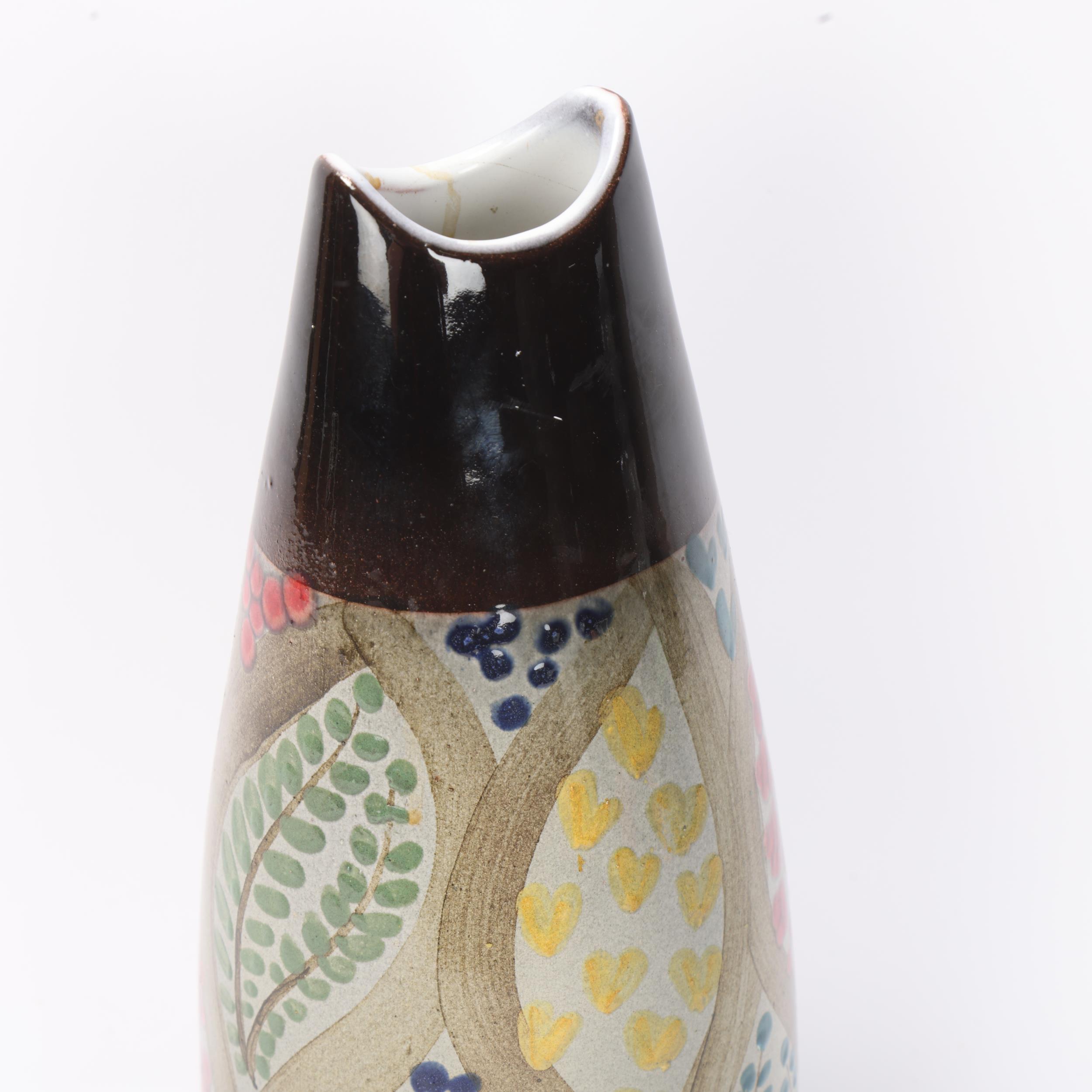 INGRID ATTERBERG for Uppsala Ekeby, a “Mimosa” vase in glazed earthenware, designed 1952, signed - Image 2 of 3