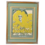 The Inland Printer (cover) September 1898, original lithograph, image 30cm x 22cm, framed Very