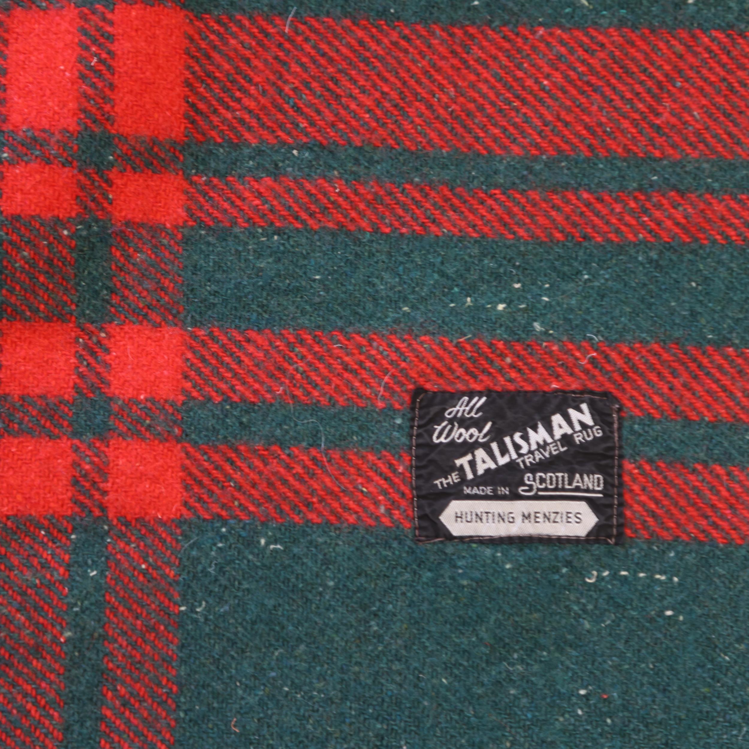 A vintage Scottish Tartan wool blanket, "The Talisman Travel Rug" by Hunting Menzies, 145 x 117cm - Image 2 of 3