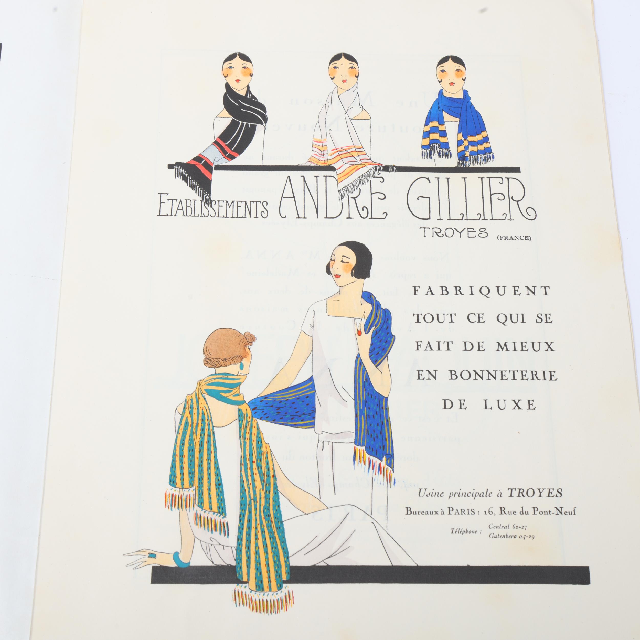 Art Gout Beaute 1926, containing original couture and fashion illustration designs, 31cm x 24cm Very - Image 2 of 3
