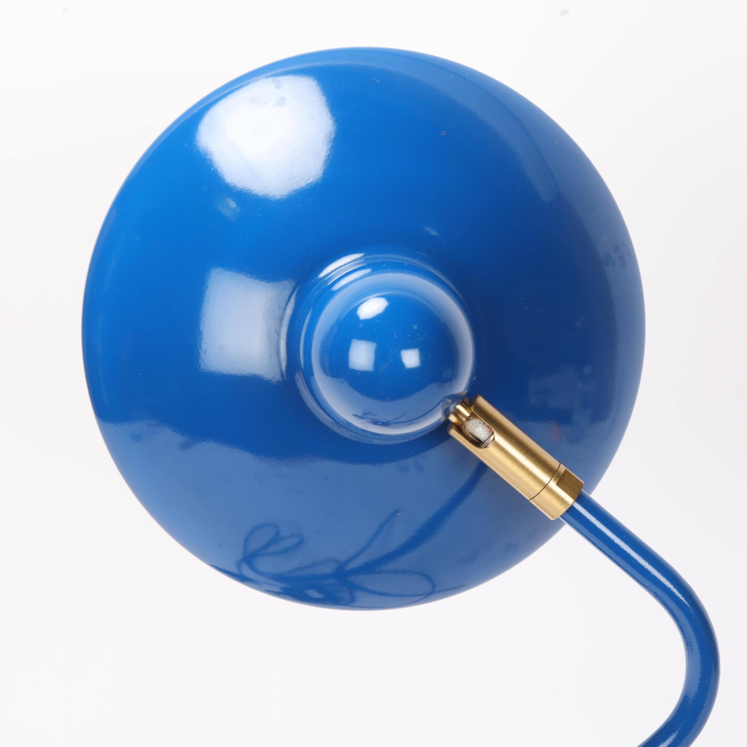 Di Classe, an Arles mid-century style desk lamp by Domei Endo with adjustable blue shade, height - Image 3 of 3
