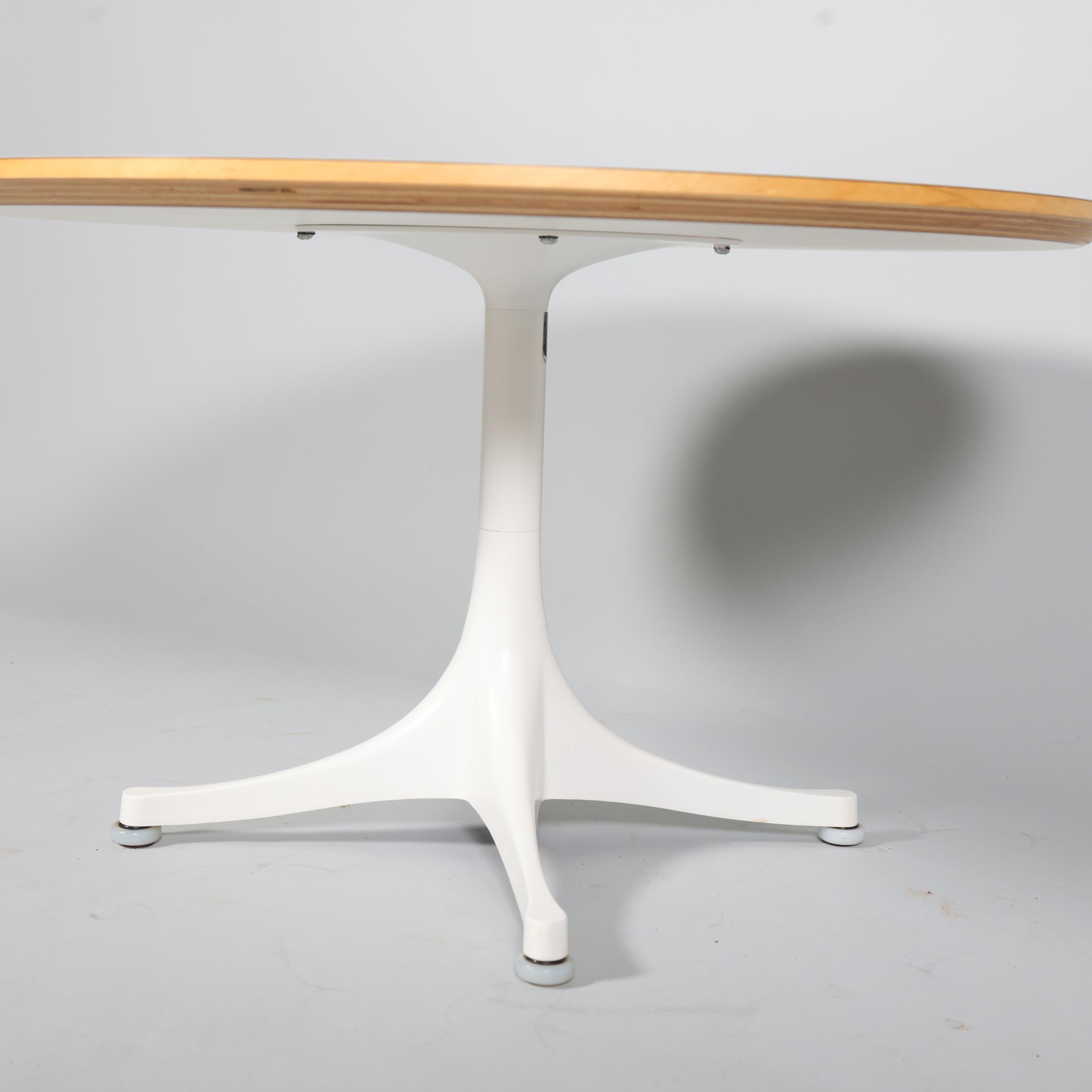 George Nelson , a coffee table by Vitra, originally designed in 1954, the white laminated birch - Image 2 of 3