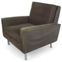 GEORGE NELSON, a mid-century pair of Loose Cushion Series lounge chairs. This range was produced