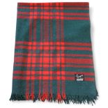 A vintage Scottish Tartan wool blanket, "The Talisman Travel Rug" by Hunting Menzies, 145 x 117cm