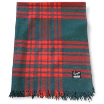 A vintage Scottish Tartan wool blanket, "The Talisman Travel Rug" by Hunting Menzies, 145 x 117cm
