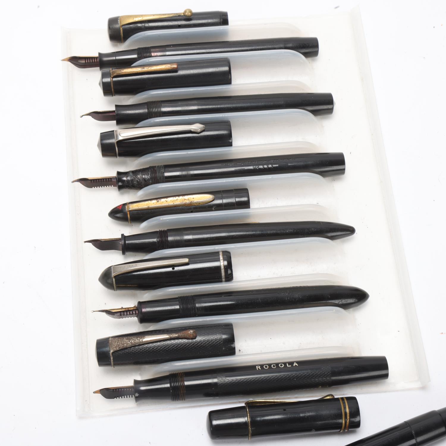 8 Vintage fountain pens, includes models, New Bond No333, Pitmans Fono, Penplas, Jewel No61, Arnold, - Image 4 of 4