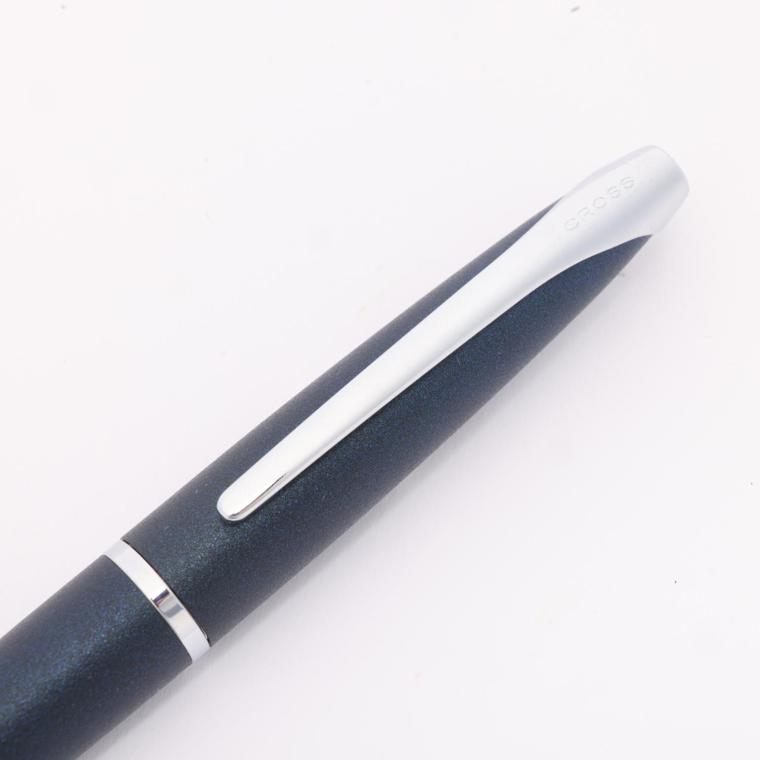 A Cross ATX fountain pen with Basalt black body, cartridge pen with M nib, boxed Very good condition - Bild 3 aus 4