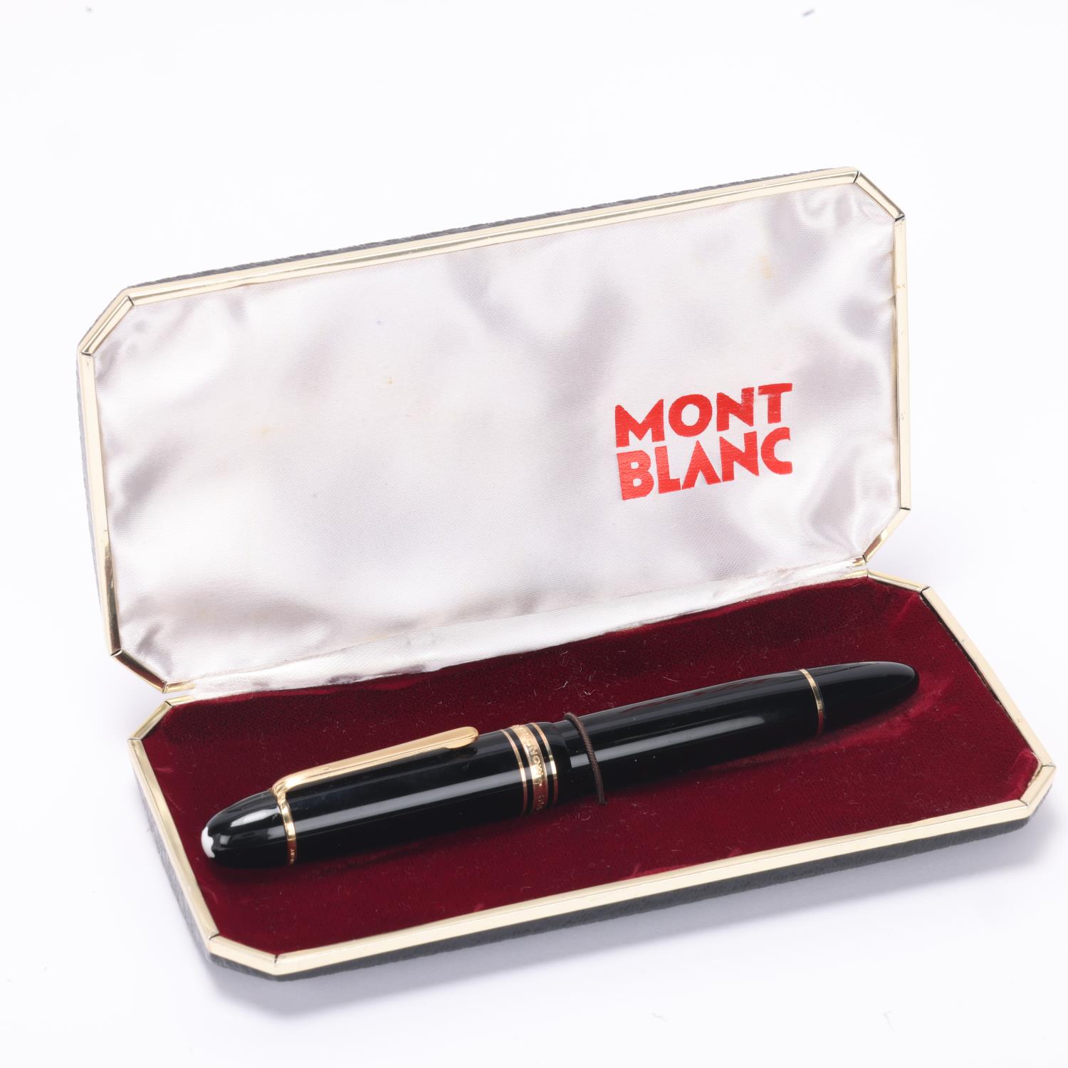 A Montblanc Meisterstuck 149 fountain pen, piston fill and 18ct nib marked 4810, in Mont Blanc - Image 4 of 4