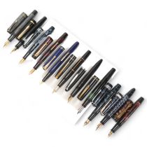 11 vintage fountain pens, including Selsdon, Stoffhaas, Wellgram, Wilson, Special, Wingflow, WP&