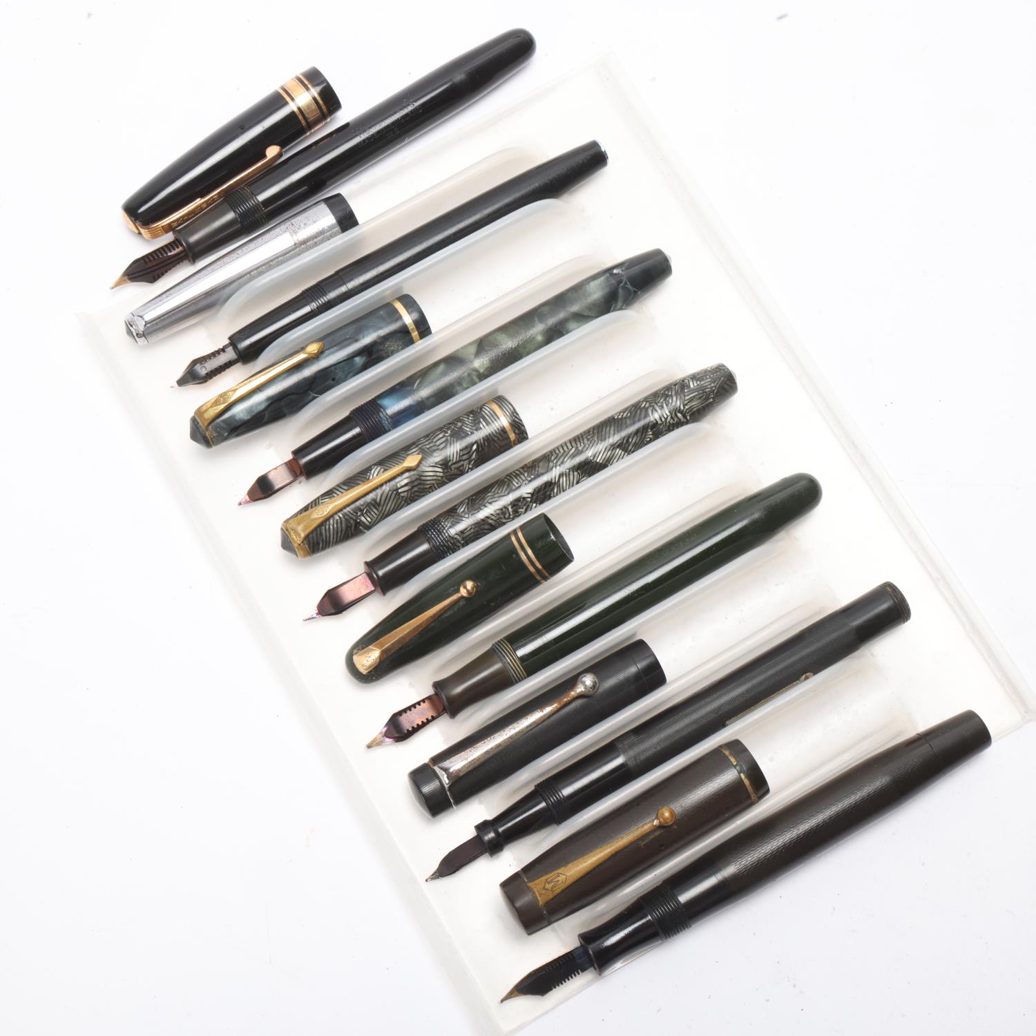 7 vintage fountain pens, including Conway Stewart, Waterman and Swan Untested vintage condition - Bild 4 aus 4