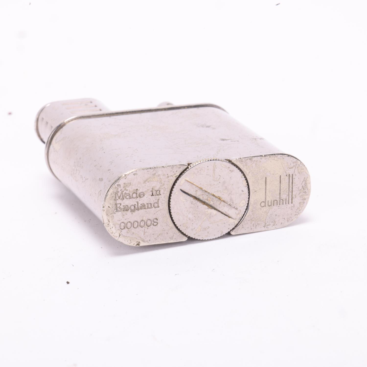 A vintage Dunhill silver plated lighter, makers marks to base, height 5.5cm A number of small - Image 3 of 4