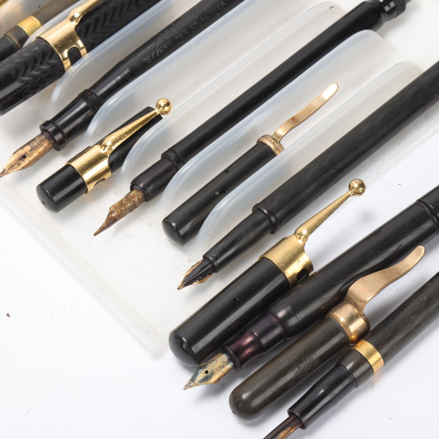 9 late 19th early 20th century fountain pens, models by Manos, Neptune, De La Rue, Wyvern, Thomas's, - Image 3 of 4