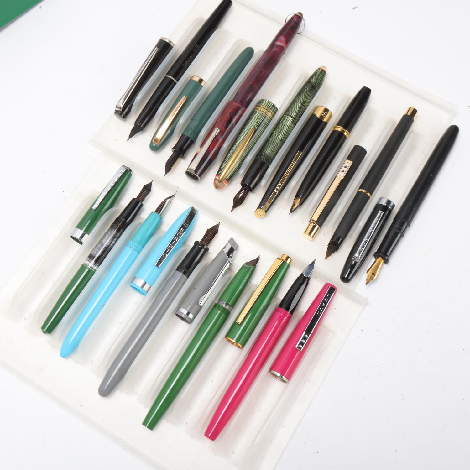 12 mid to late 20th century fountain pens, 3 x Scripto, 3 x Papermate, 3 x Centropen, 2 x Tallon, - Bild 4 aus 4