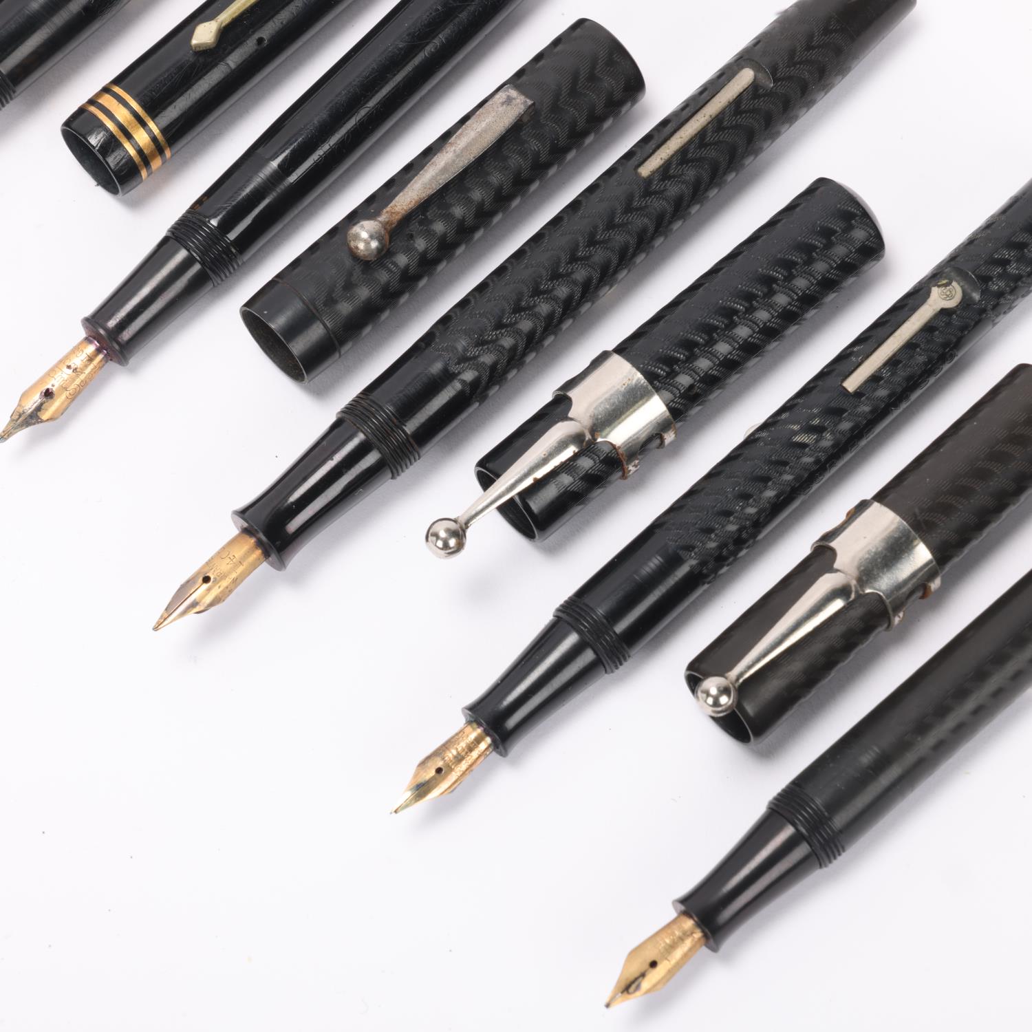 6 vintage Conway Stewart fountain pens with 14ct gold nibs, most circa 1940s'/50s', includes - Image 2 of 4