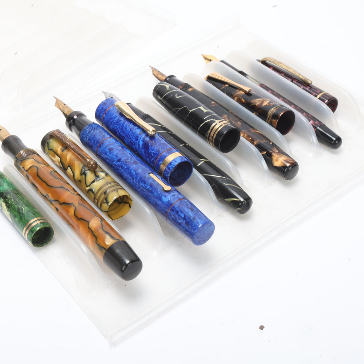 6 vintage fountain pens, including Conway Stewart 58, Parker Duofold, Progress, Wyvern Perfect No - Image 4 of 4