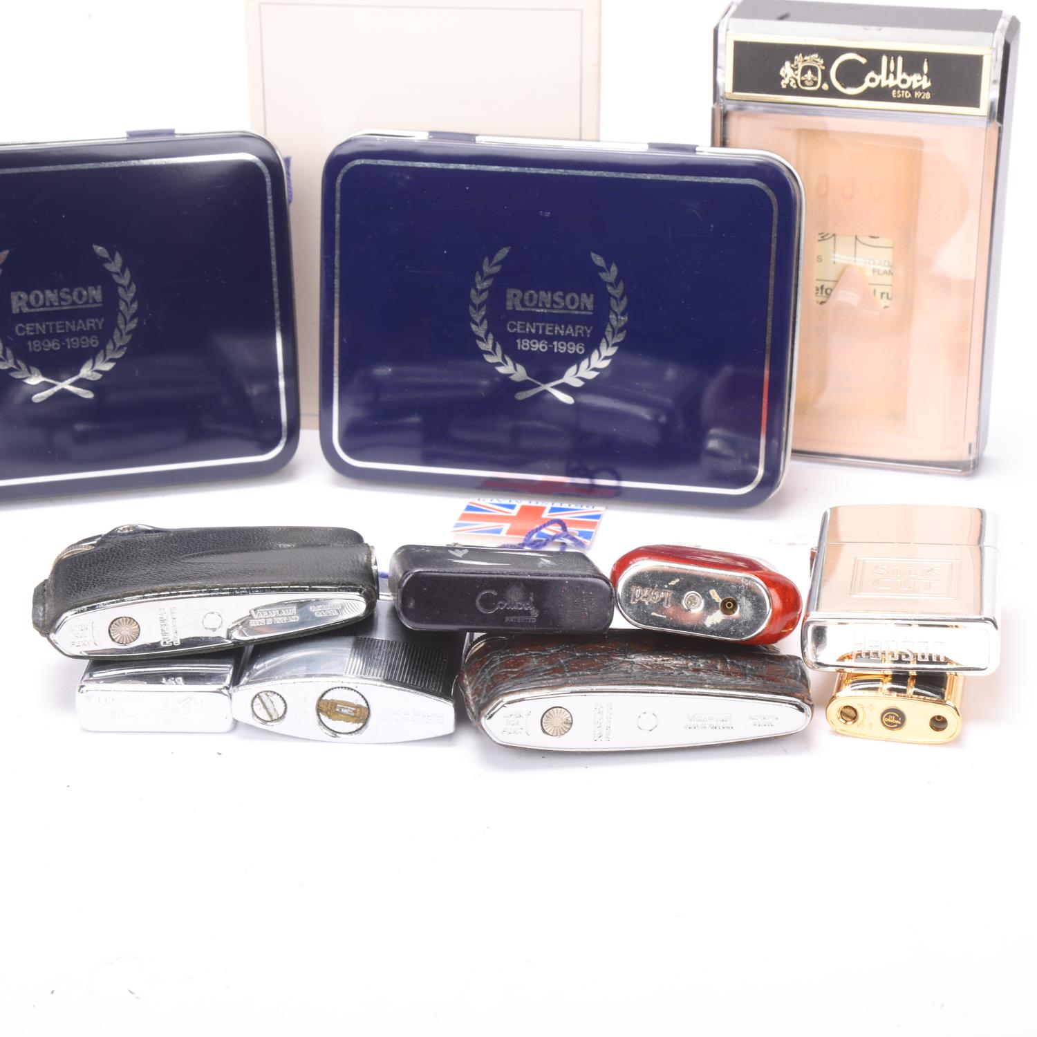A collection of lighters, two boxed Ronson Centenary, boxed Zippo, Colibri etc. (8) - Bild 4 aus 4