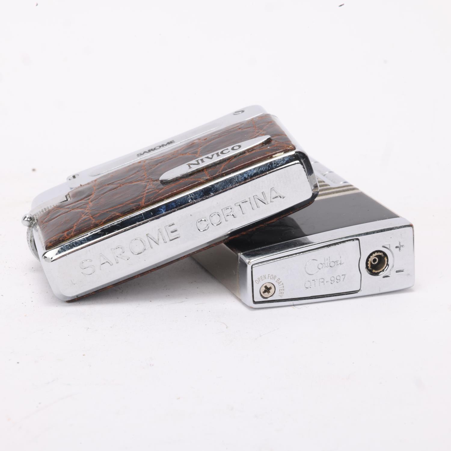 5 vintage lighters, Sarome "Nivico, Fero Feldman watch lighter, Ronson, Garantie Zunder model 60, - Image 3 of 4