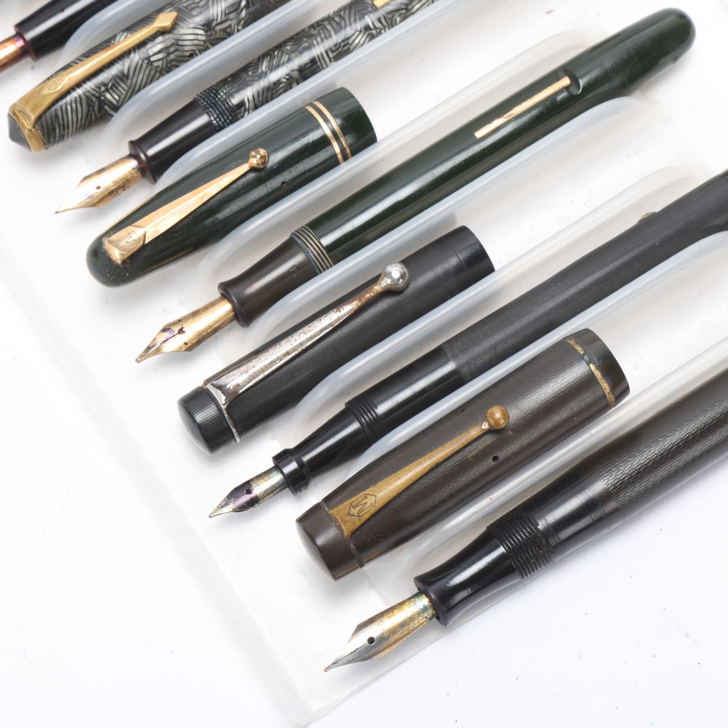 7 vintage fountain pens, including Conway Stewart, Waterman and Swan Untested vintage condition - Bild 2 aus 4