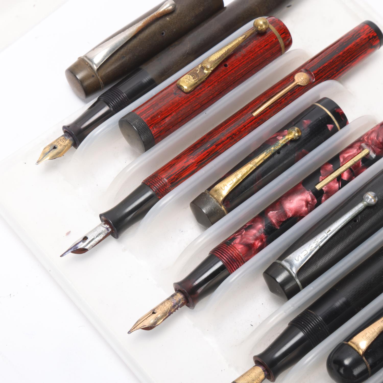 6 vintage lever fill fountain pens, Leman, 4 Summit and a Relief No2L All in complete untested - Image 3 of 4