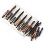 9 vintage Eversharpe / Wahl fountain pens, 1920s' - 60s' models Most in complete untested condition,