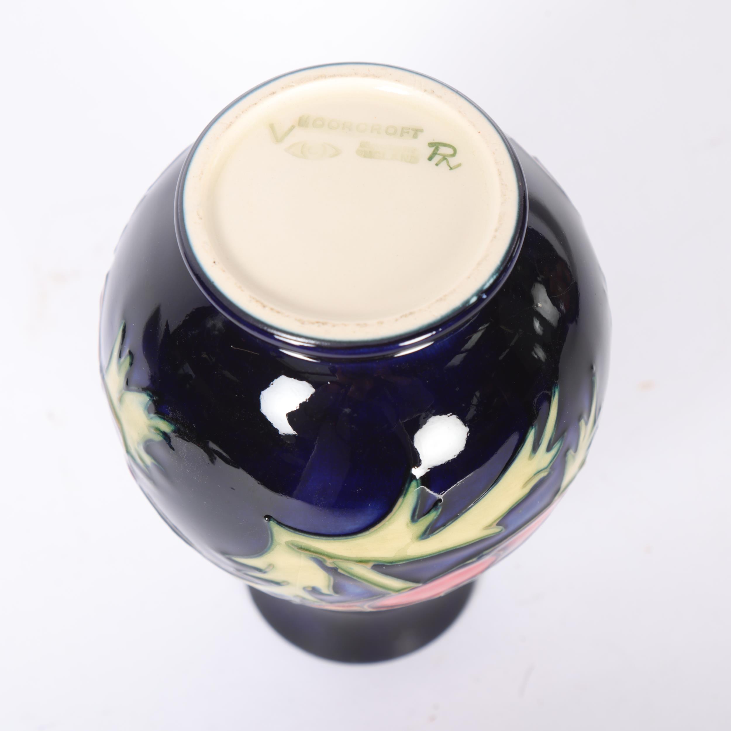 Moorcroft, an Anemone pattern baluster vase, H14cm Good overall condition, no damage or repairs, - Image 2 of 2