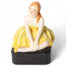 Royal Worcester, a porcelain figure, "Little Dancer", modelled by Phoebe Stabler, no. 2883/5, H8.5cm