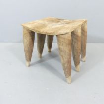 An African tribal Senufo 6 legged stool