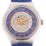 SWATCH - a platinum Tresor Magique automatic wristwatch, ref. SAZ101, circa 1993, semi-