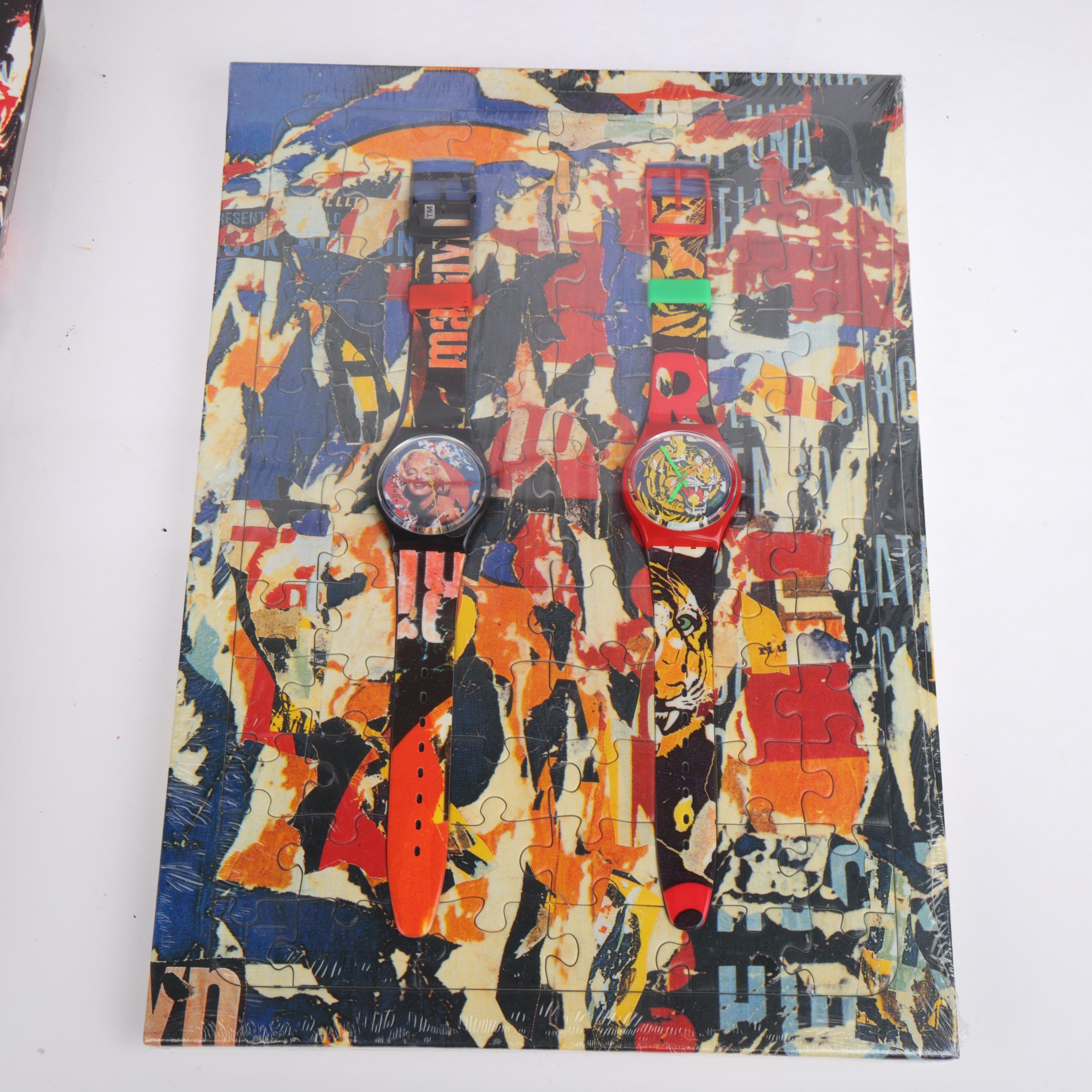 MIMMO ROTELLA for SWATCH - a set of 2 Beauty And The Beast quartz wristwatches, ref. GZS04, circa - Image 2 of 5