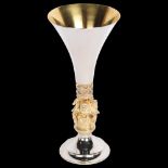 AURUM - an Elizabeth II parcel-gilt silver 'King's College Chapel' commemorative goblet, by Hector
