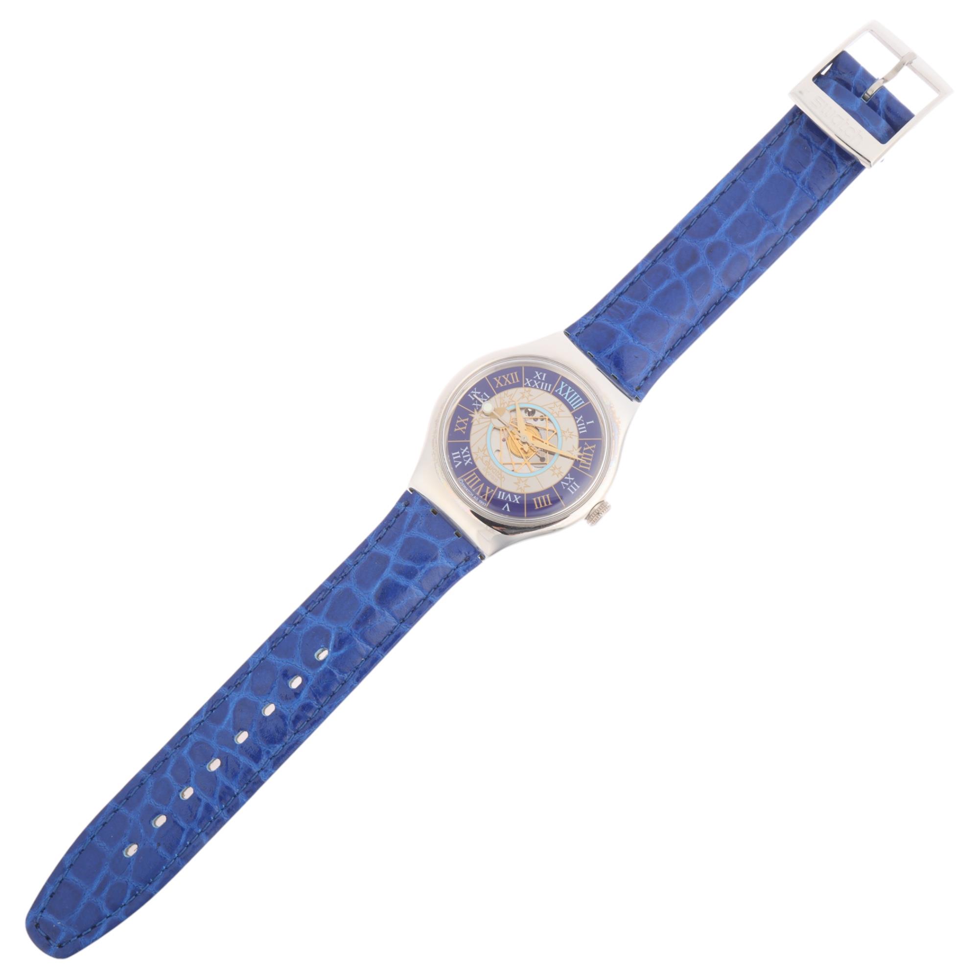 SWATCH - a platinum Tresor Magique automatic wristwatch, ref. SAZ101, circa 1993, semi- - Image 2 of 5