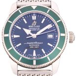BREITLING - a stainless steel Superocean Heritage 42 automatic calendar bracelet watch, ref. A17321,