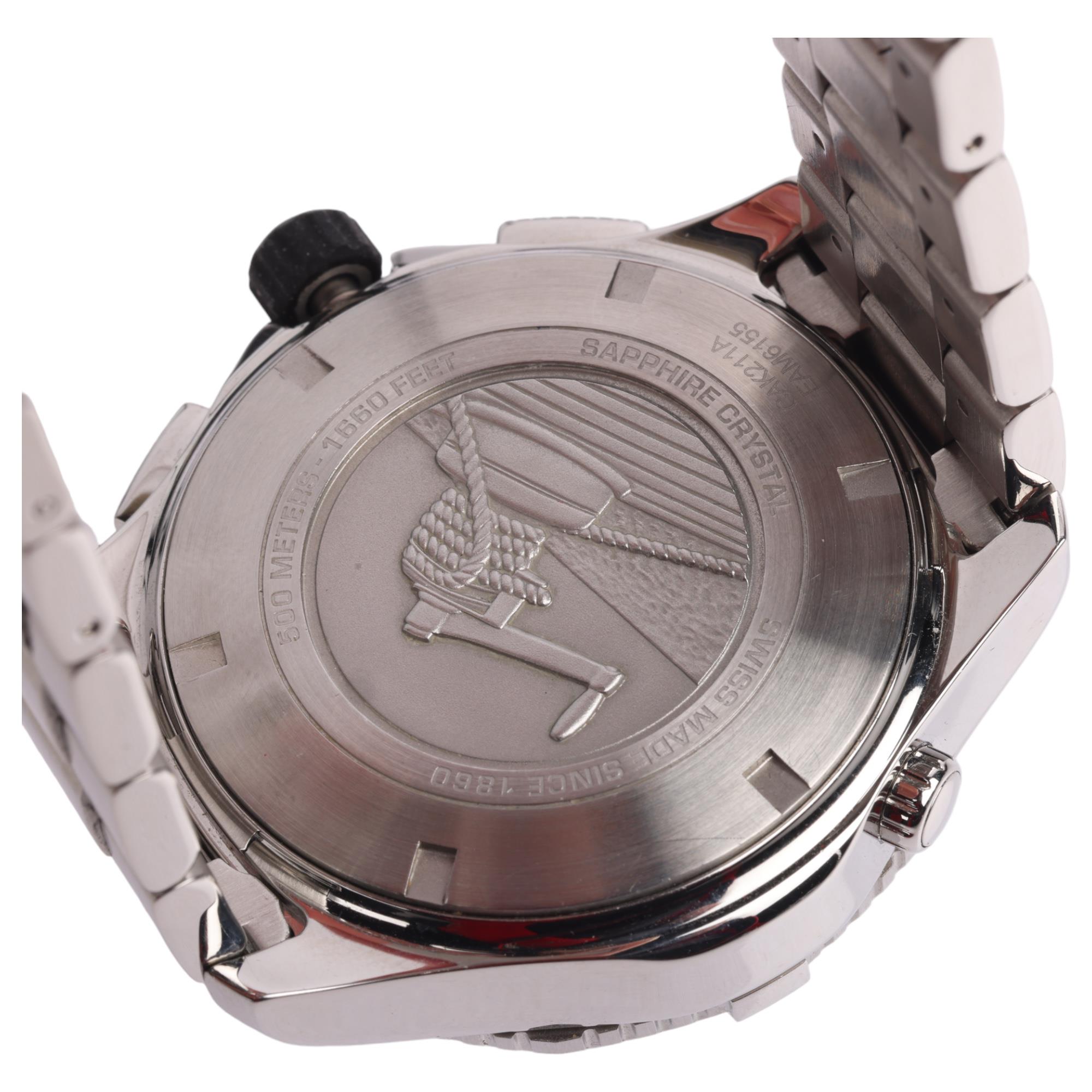 TAG HEUER - a stainless steel Aquaracer Countdown Chronograph automatic bracelet watch, ref. - Image 4 of 5