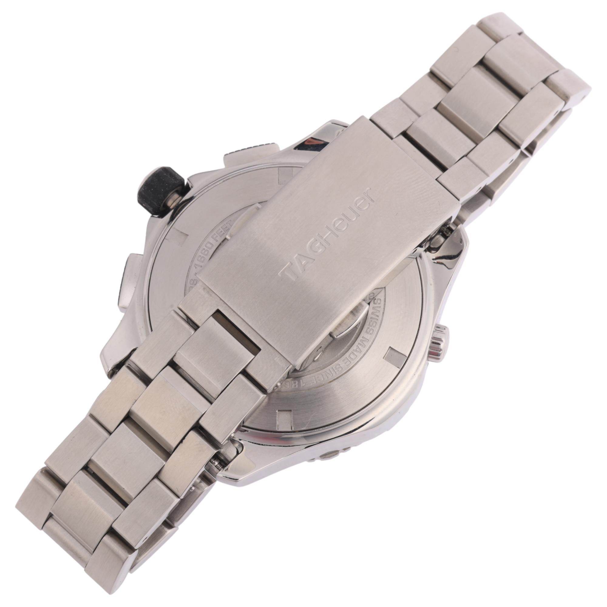 TAG HEUER - a stainless steel Aquaracer Countdown Chronograph automatic bracelet watch, ref. - Image 3 of 5